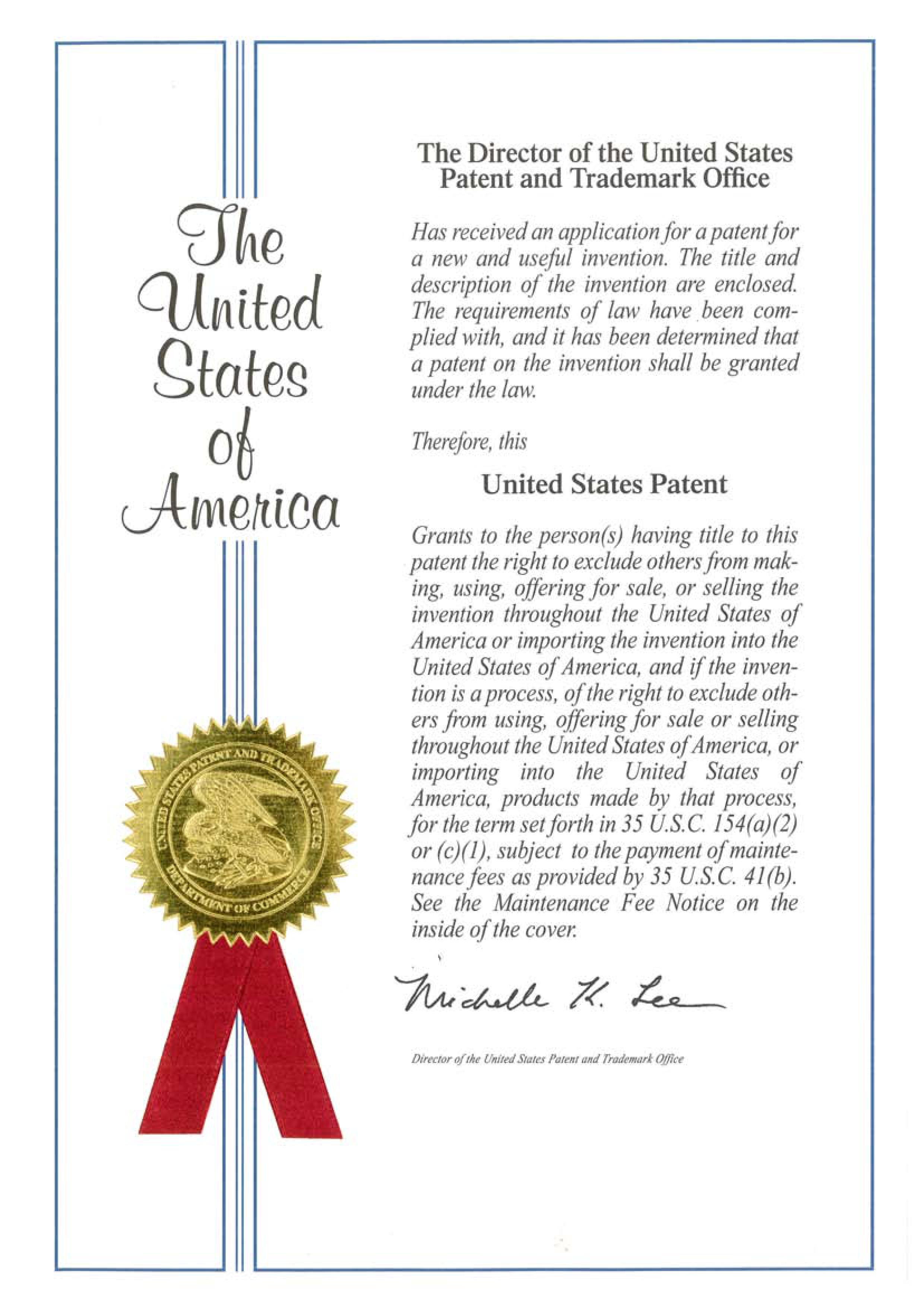 獲得美國發明專利 - 高信賴性之半導體封裝結構